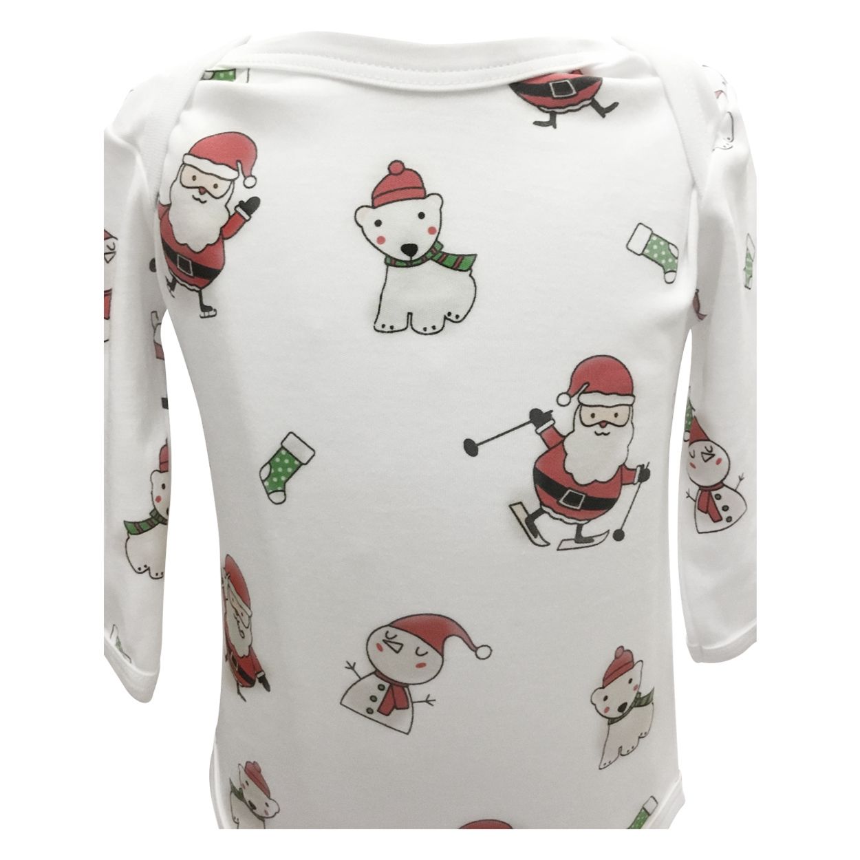 Cotton Christmas-Themed Onesie