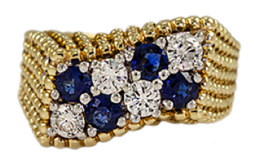 sapphire estate ring