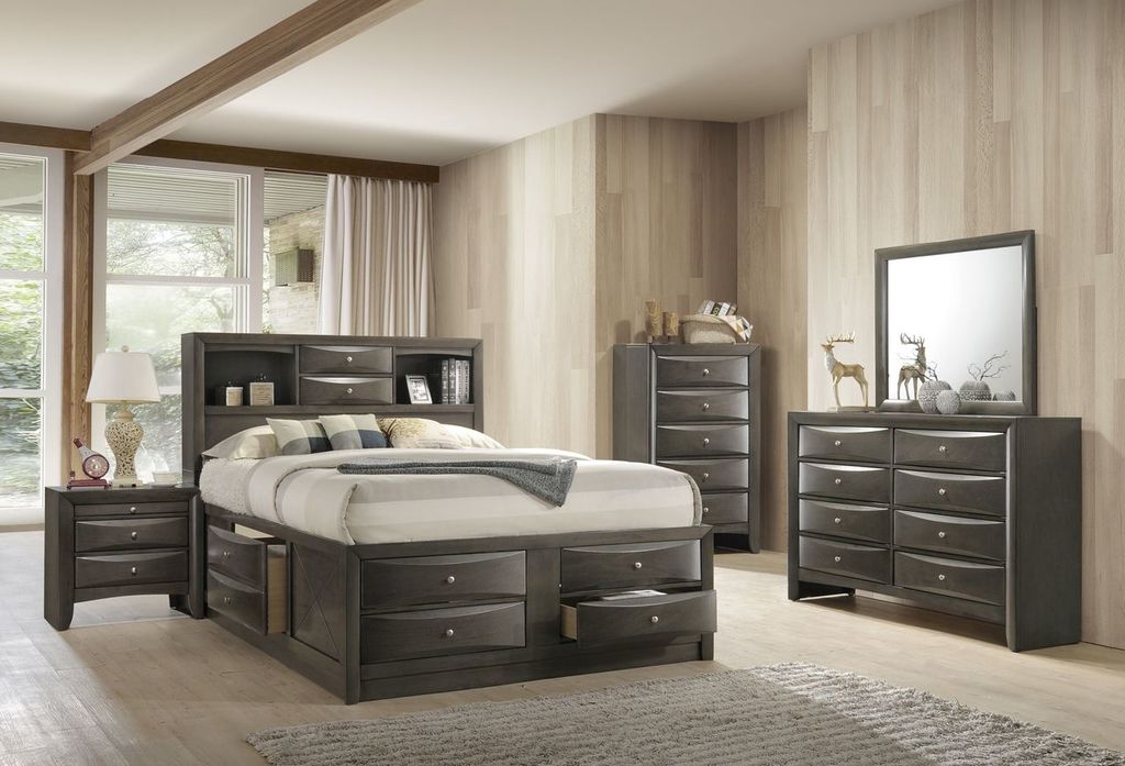 Emily Black Captain Bedroom Set Ph 6254