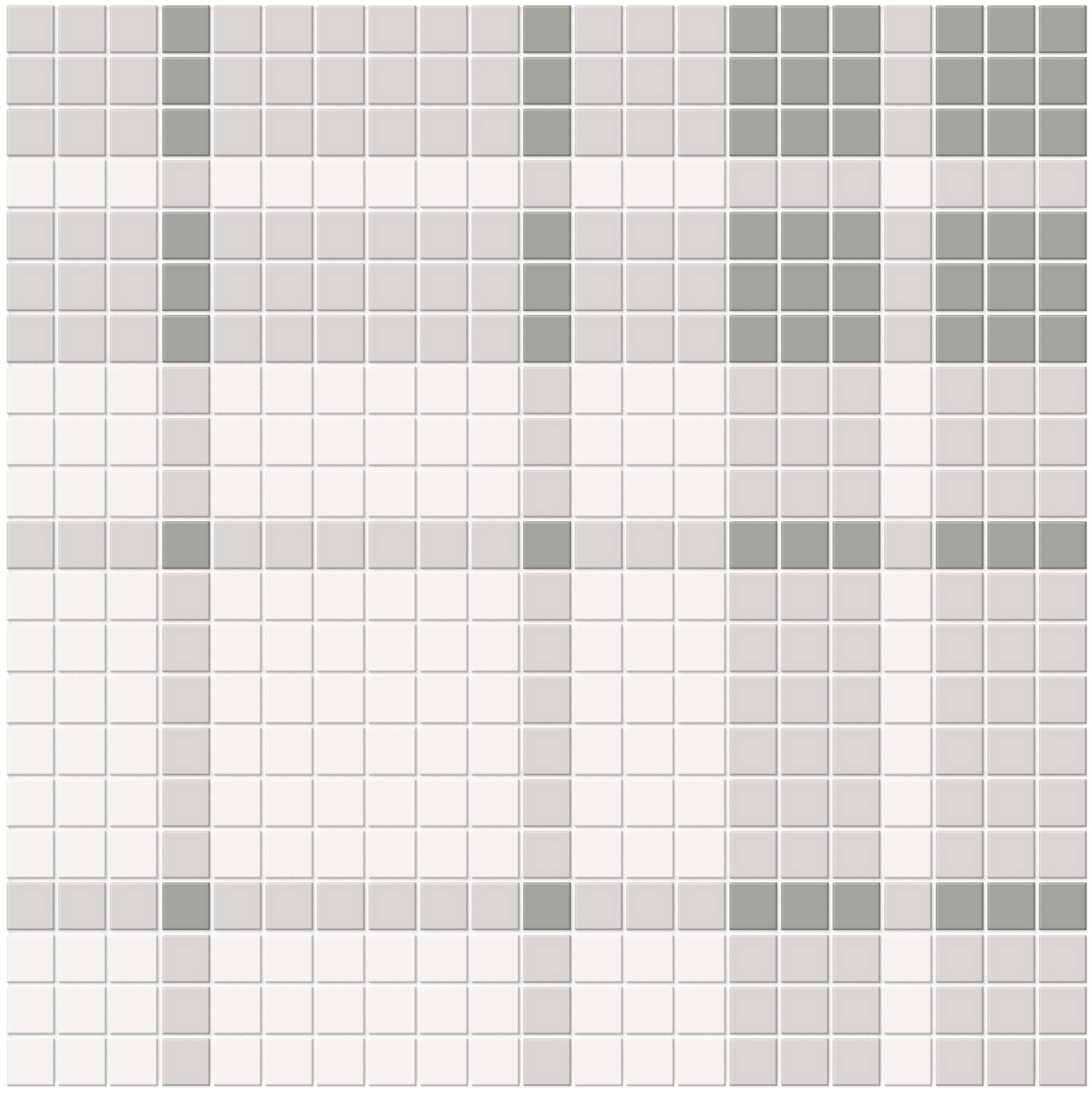  Virginia Tile Soho 13x13 Plaid Pattern Mosaic Tile Evening Blend