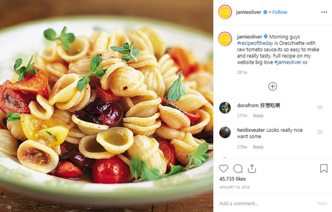 Orecchiette with raw tomato sauce