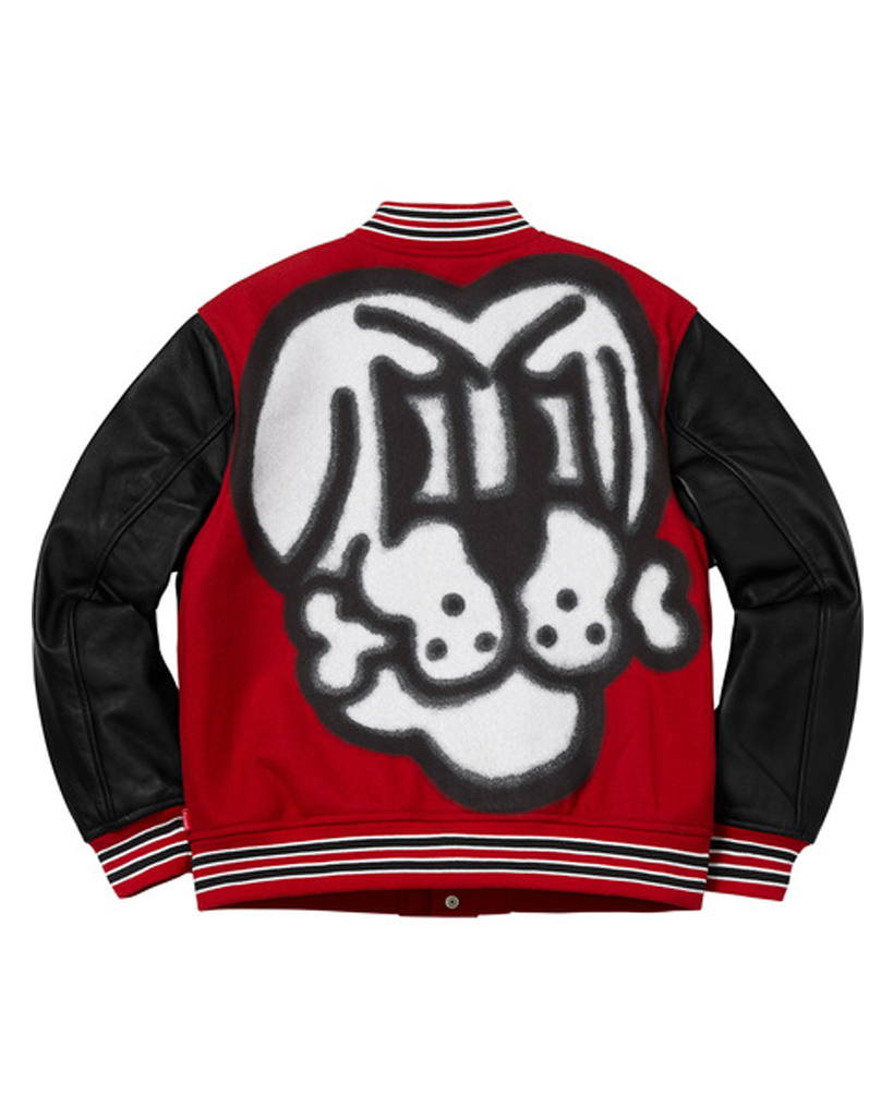 bone varsity jacket supreme