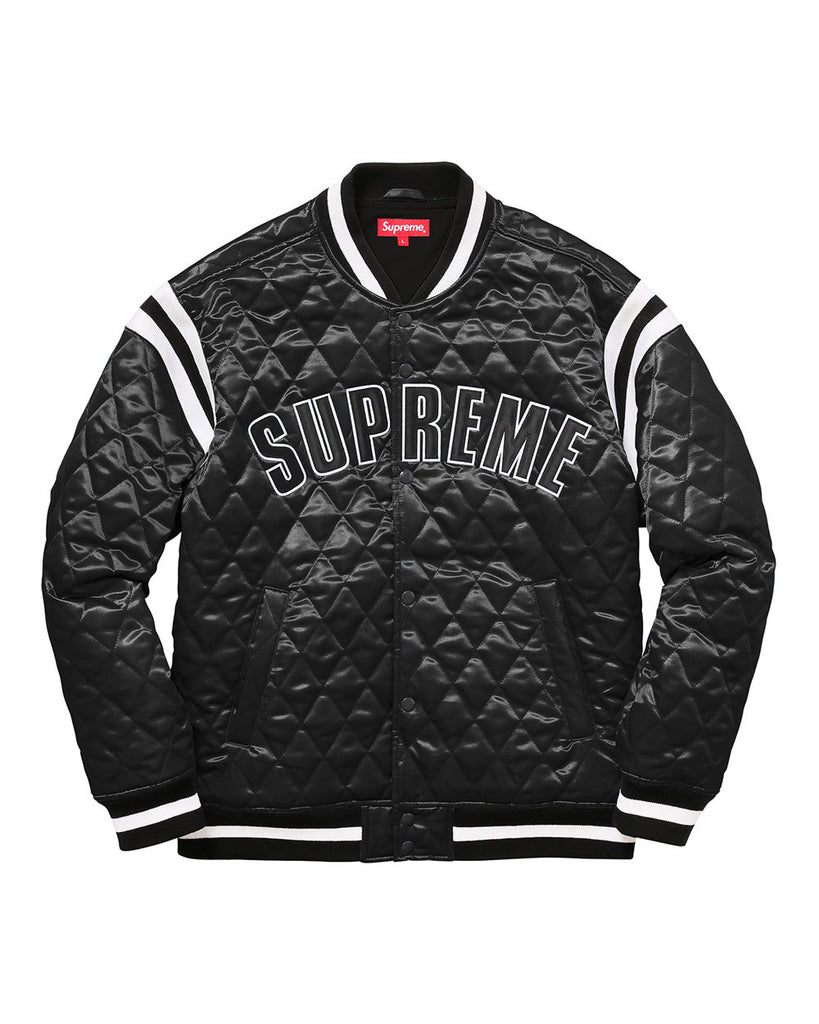 supreme satin varsity jacket