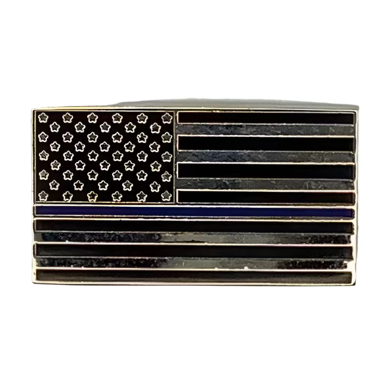 Thin Blue Line US Flag Lapel Pin