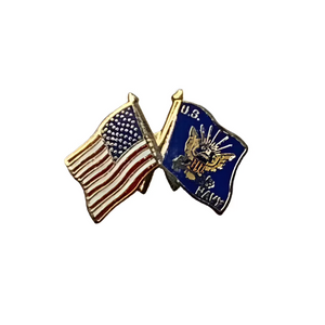 US Navy Dual Flags Lapel Pin (Small) - Ace Flag & Gift Shop
