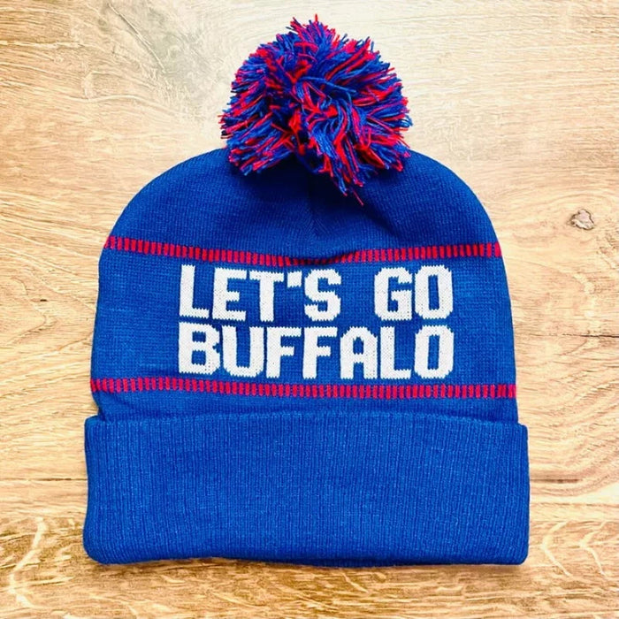 Let's Go Buffalo Knit Hat