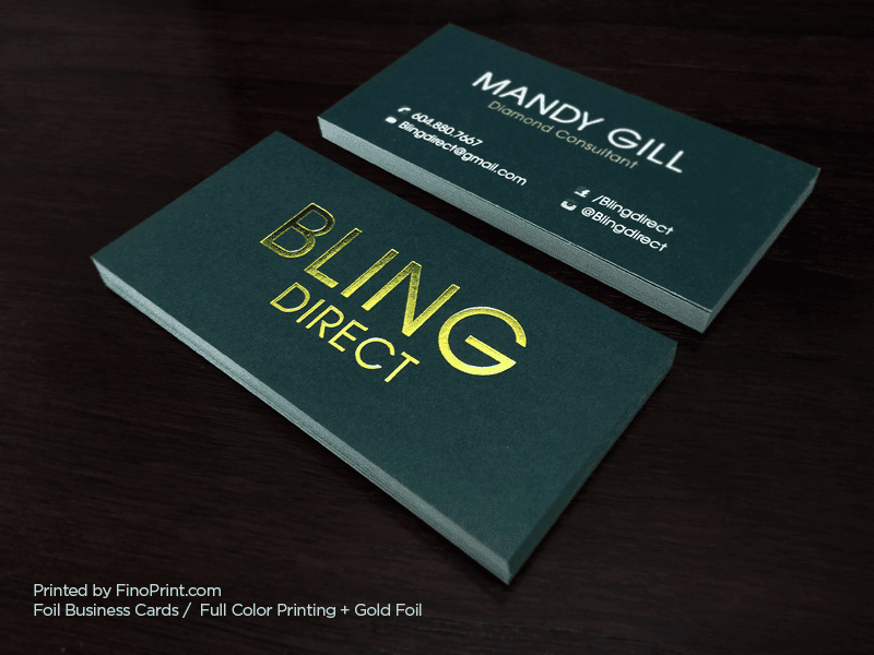 Foil Business Cards – Fino Print‎