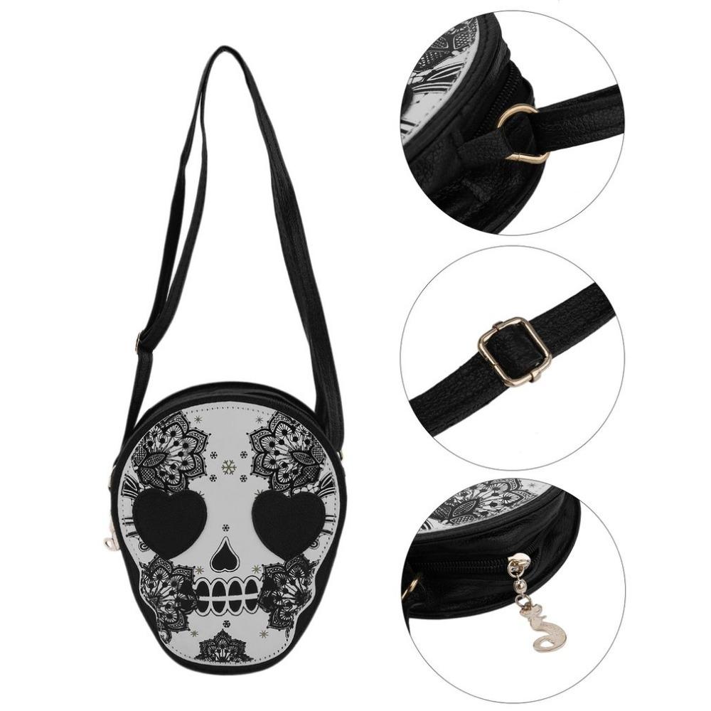 skull messenger bag