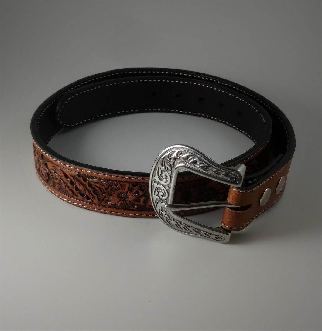 Custom Leather Belt Sunflower Pattern – Royce's Leathercraft