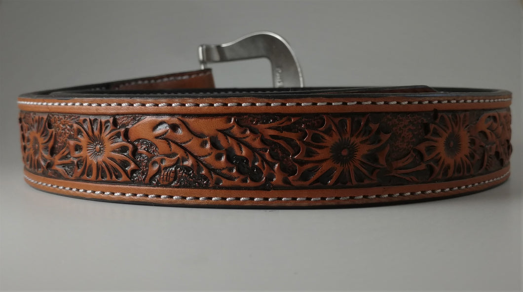 Custom Leather Belt Sunflower Pattern – Royce's Leathercraft