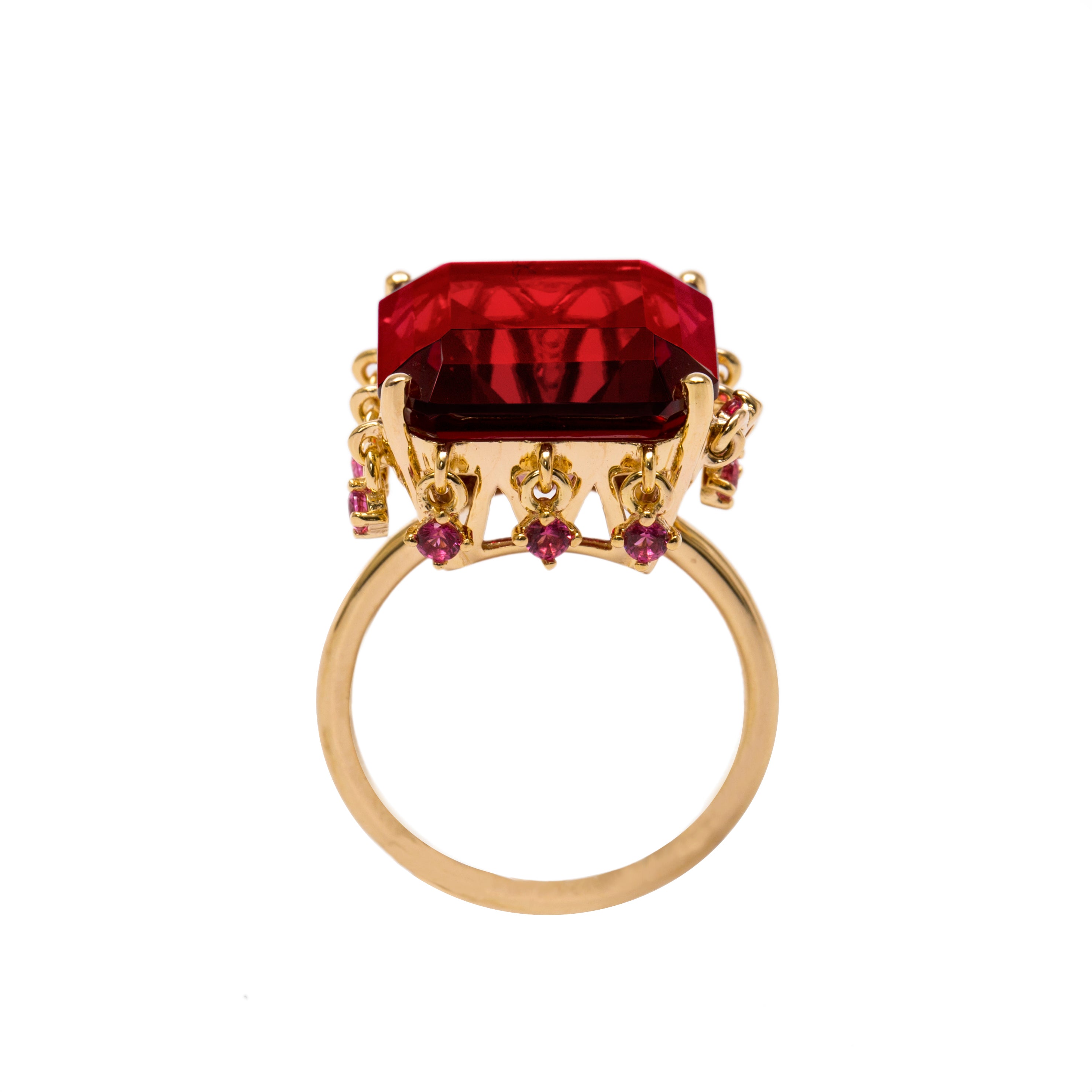 The Red Crown Vermeil Gold Ring