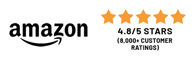 8,000+ Amazon Ratings