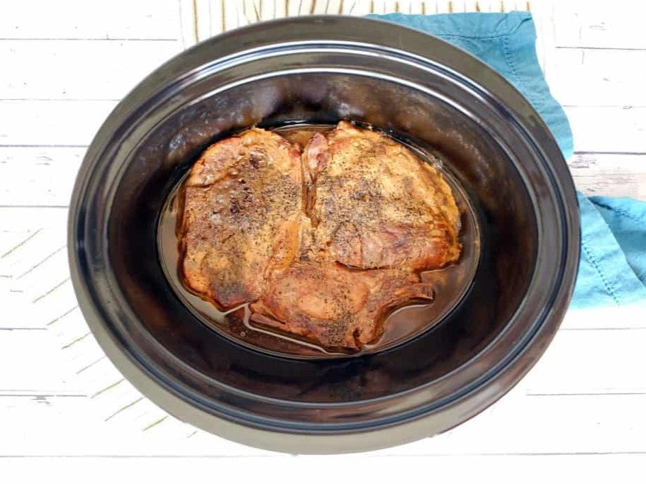 crockpot huckleberry honey pork chops