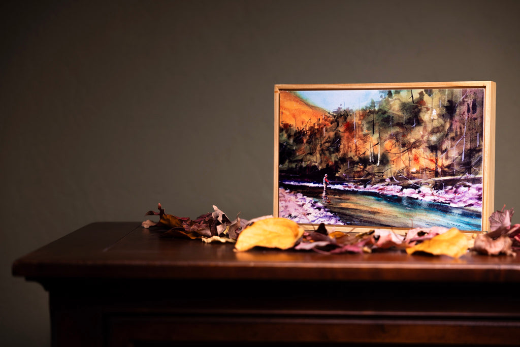 Big Wood River Framed Canvas by Dean Crouser