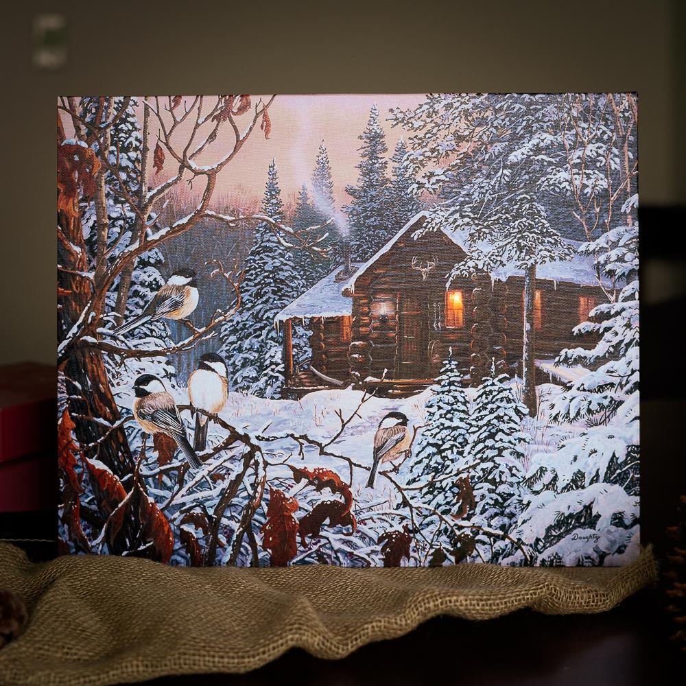 Cabin Lighted Print
