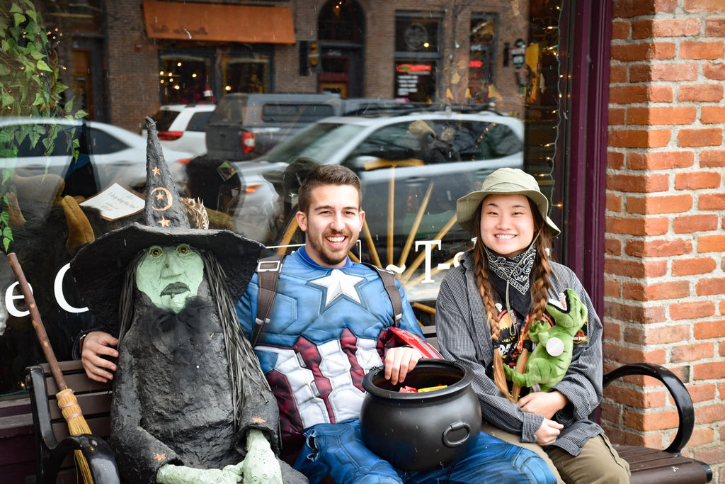 Trick-or-treating in Downtown Bozeman