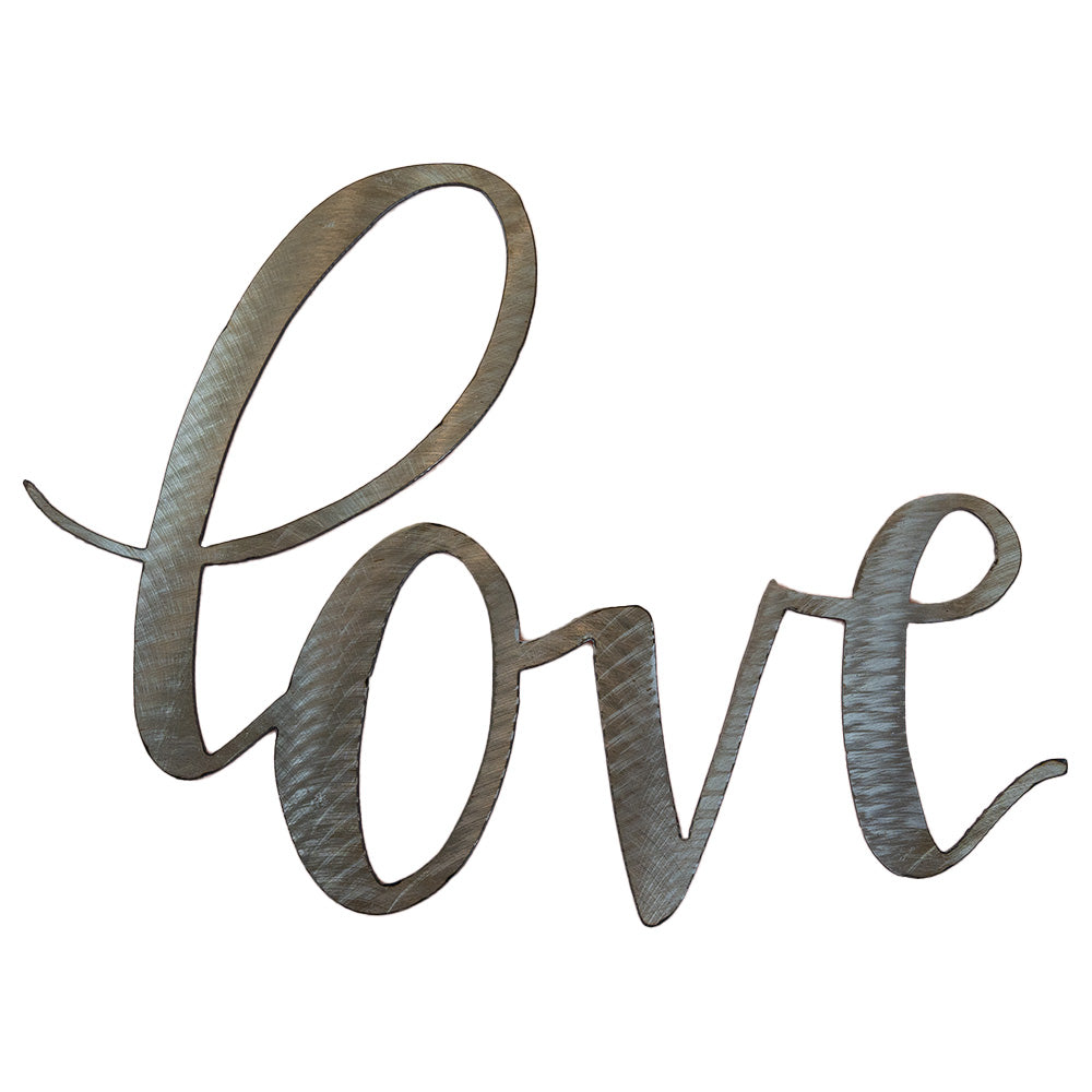 Love Steel Word Art by H&K Studios Montana Gift Corral