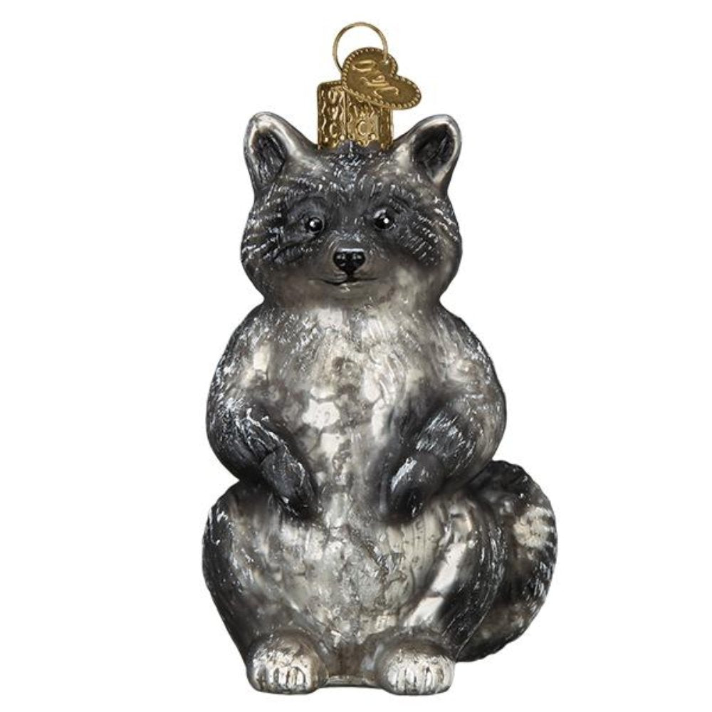 The Vintage Raccoon Ornament makes for a wonderful addition to a holiday tree complete with all the forest friends! 