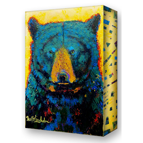 Shelle Lindholm Aurora Black Bear Metal Box Art by Meissenburg Designs ...