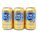 Inca Kola The Golden Kola La Kola Dorada The Golden Carbonated Beverage 12 FL OZ 6 Can Pack - theLowex.com