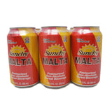 Suchy, Pasteurized Malta, Non-Alcoholic 12 oz (6 pack)