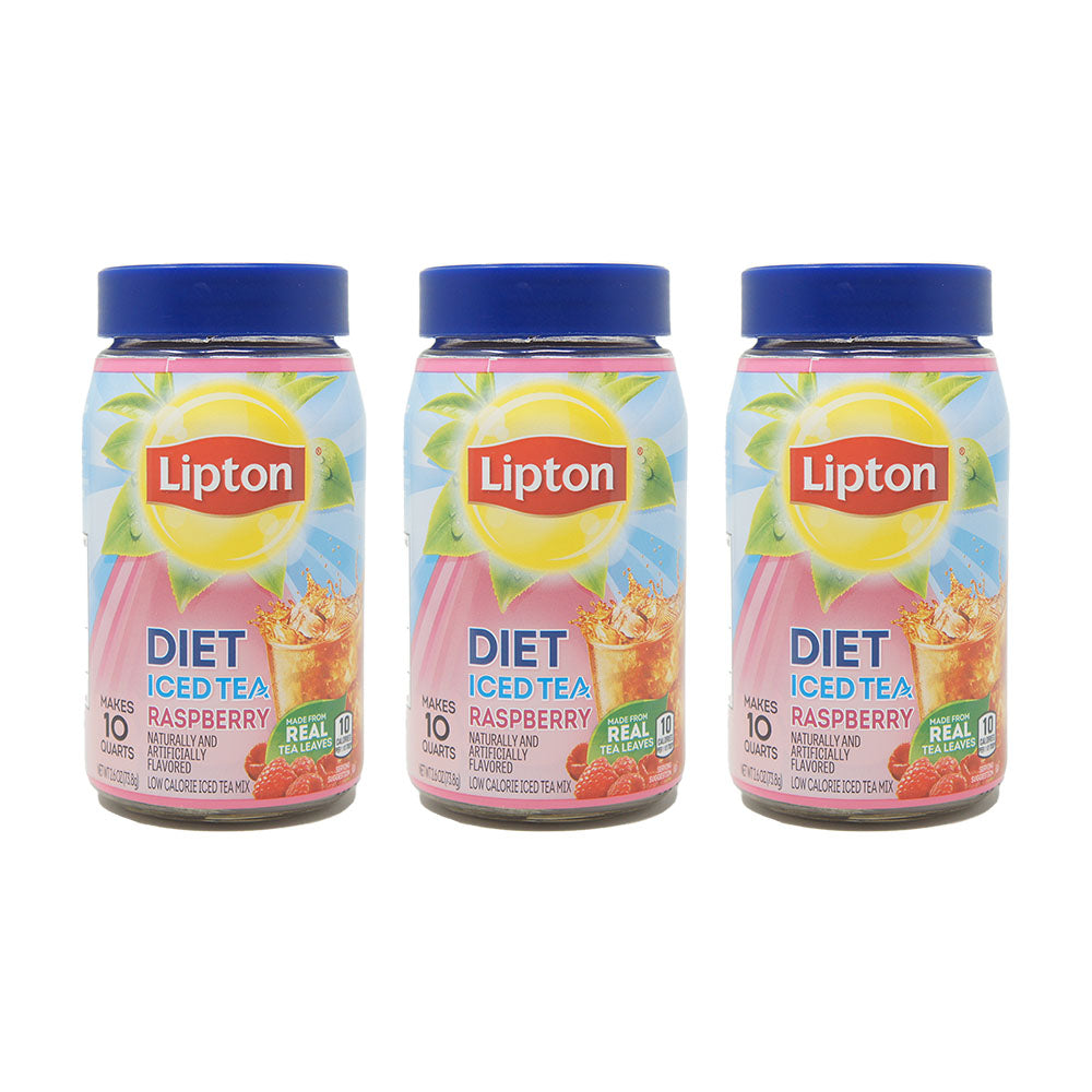 Lipton Diet Ice Tea Mix, Raspberry Flavored, 3 oz (85 Grams) Jar