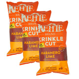 Kettle Brand, Krinkle Cut Potato Chips, Habanero Lime, 8.5 oz