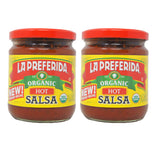 La Preferida, Organic Hot Salsa, 15 oz (2 pack)