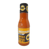 Buffalo Wild Wings, Buffalo with Comfortable Heat Medium, Sauce, 12 fl oz Bottle