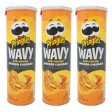 Pringles, Wavy Applewood Smoked Cheddar, Artificially Flavored, 4.8 oz