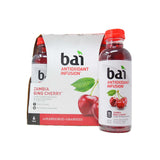 Bai Zambia Bing Cherry Flavored Water, Antioxidant Infusion, No Artificial Sweeteners, 6 18-FL Ounce Bottles