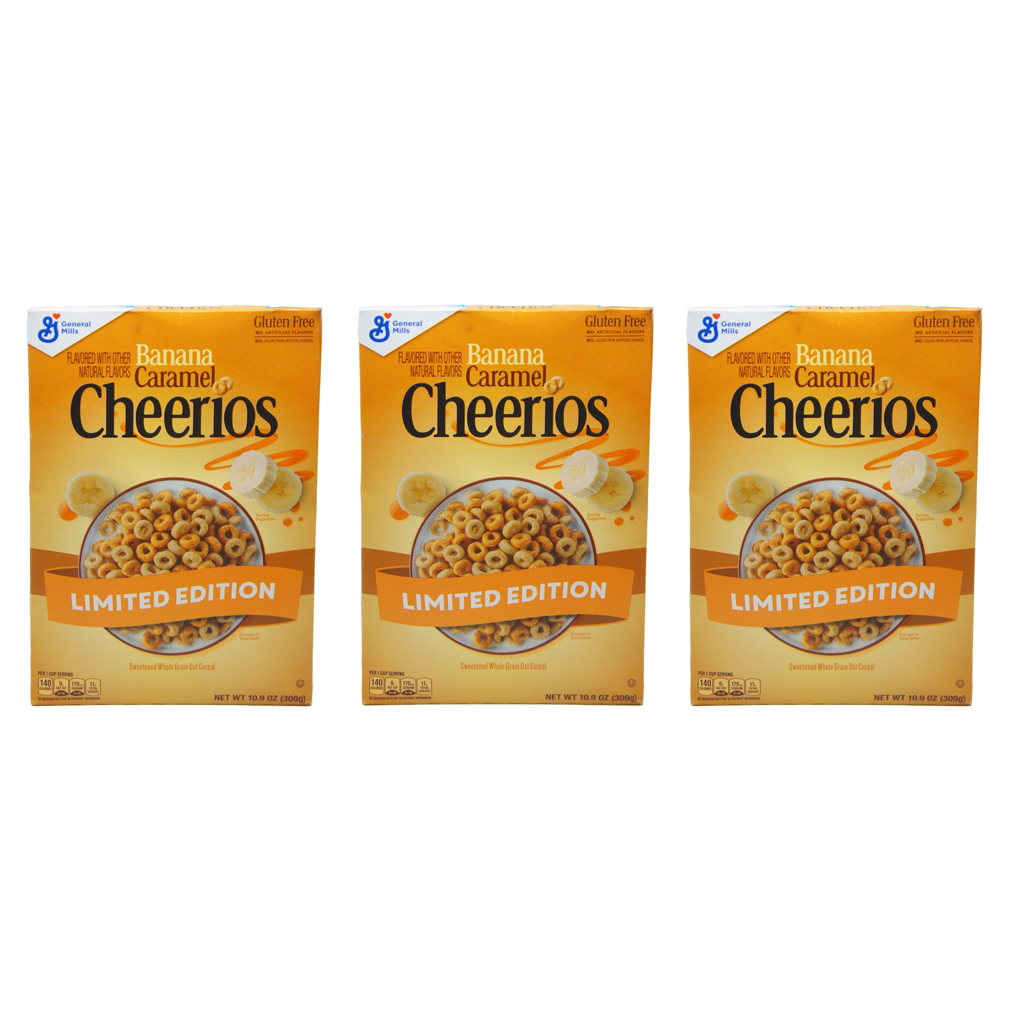 Cheerios Limited Edition Banana Caramel Cereal, 10.9 oz (309g)