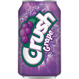 Crush Grape Soda, Caffeine Free, Naturally and Artificially Flavored, 12 FL OZ, 12 Pack