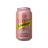 Dr Pepper Schweppes White Peach Ginger Ale, Caffeine Free, Naturally Flavored, 12 FL OZ, 12 Pack