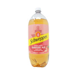 Schweppes White Peach Ginger Ale, Caffeine Free, Naturally Flavored, 2-Liter Bottle