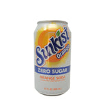 Sunkist Orange, Zero Sugar, Orange Soda Flavored With Other Natural Flavors 12 OZ (12 pack)