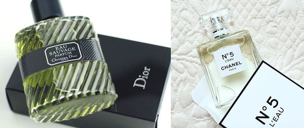 Dior Eau Sauvage and Chanel No. 5