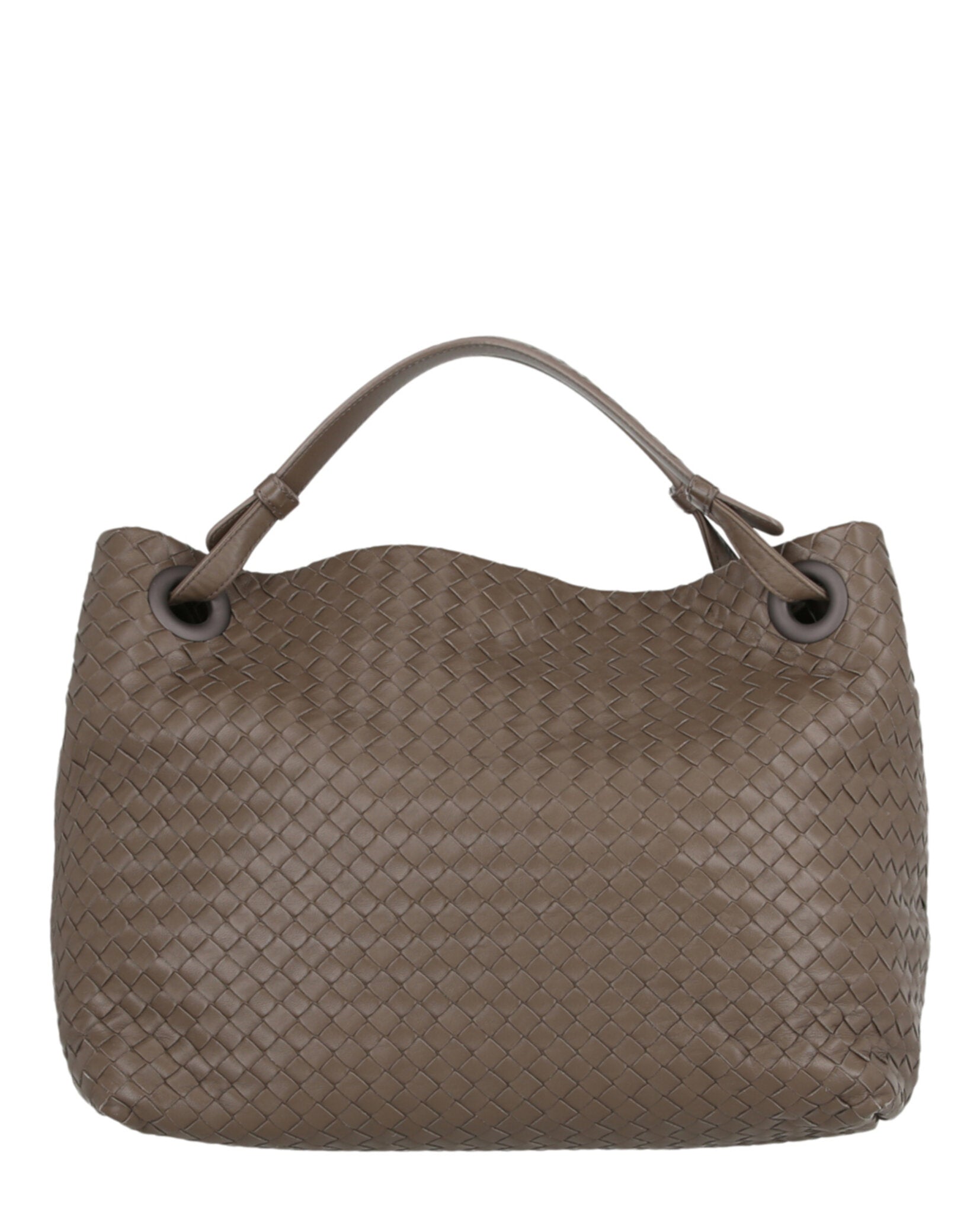 Bottega Veneta Bella Intrecciato Leather Tote Bag In Steel | ModeSens