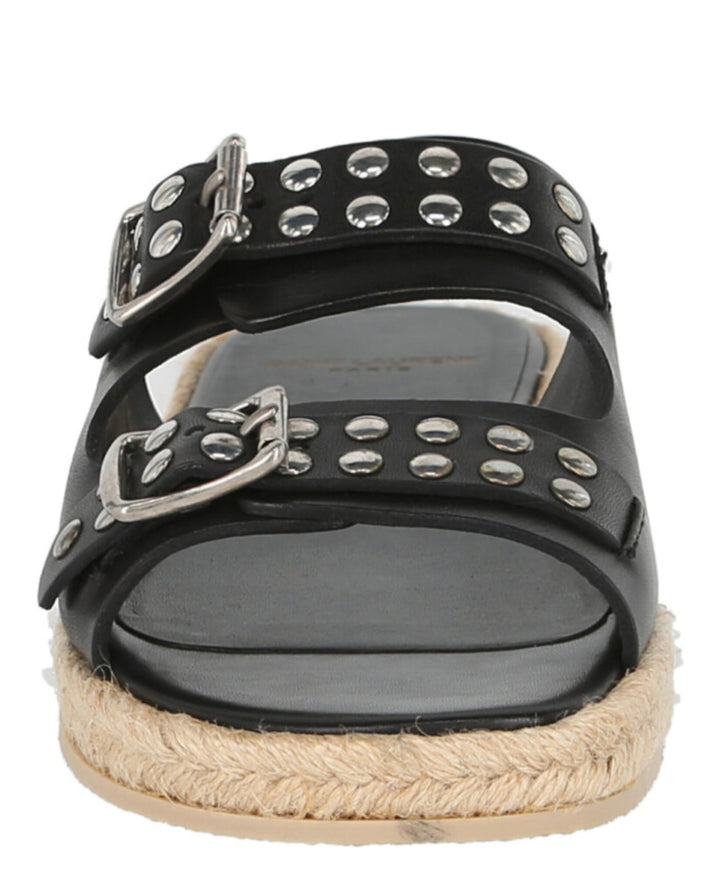 ysl studded sandals