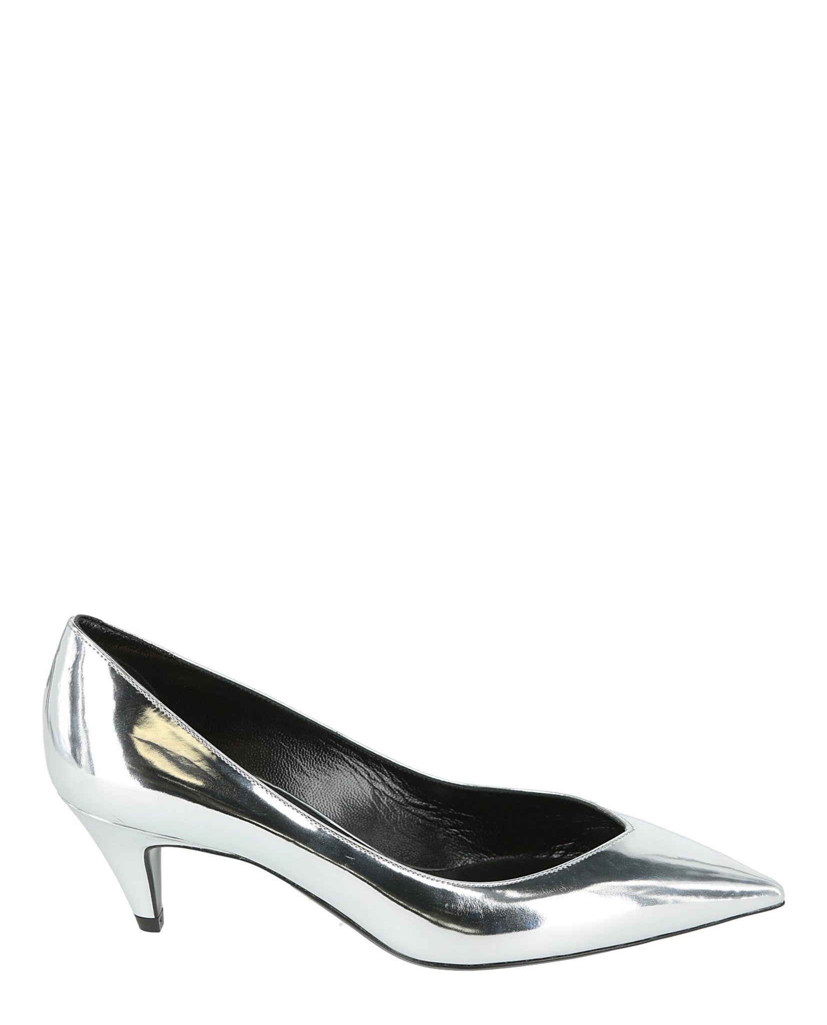 saint laurent silver pumps