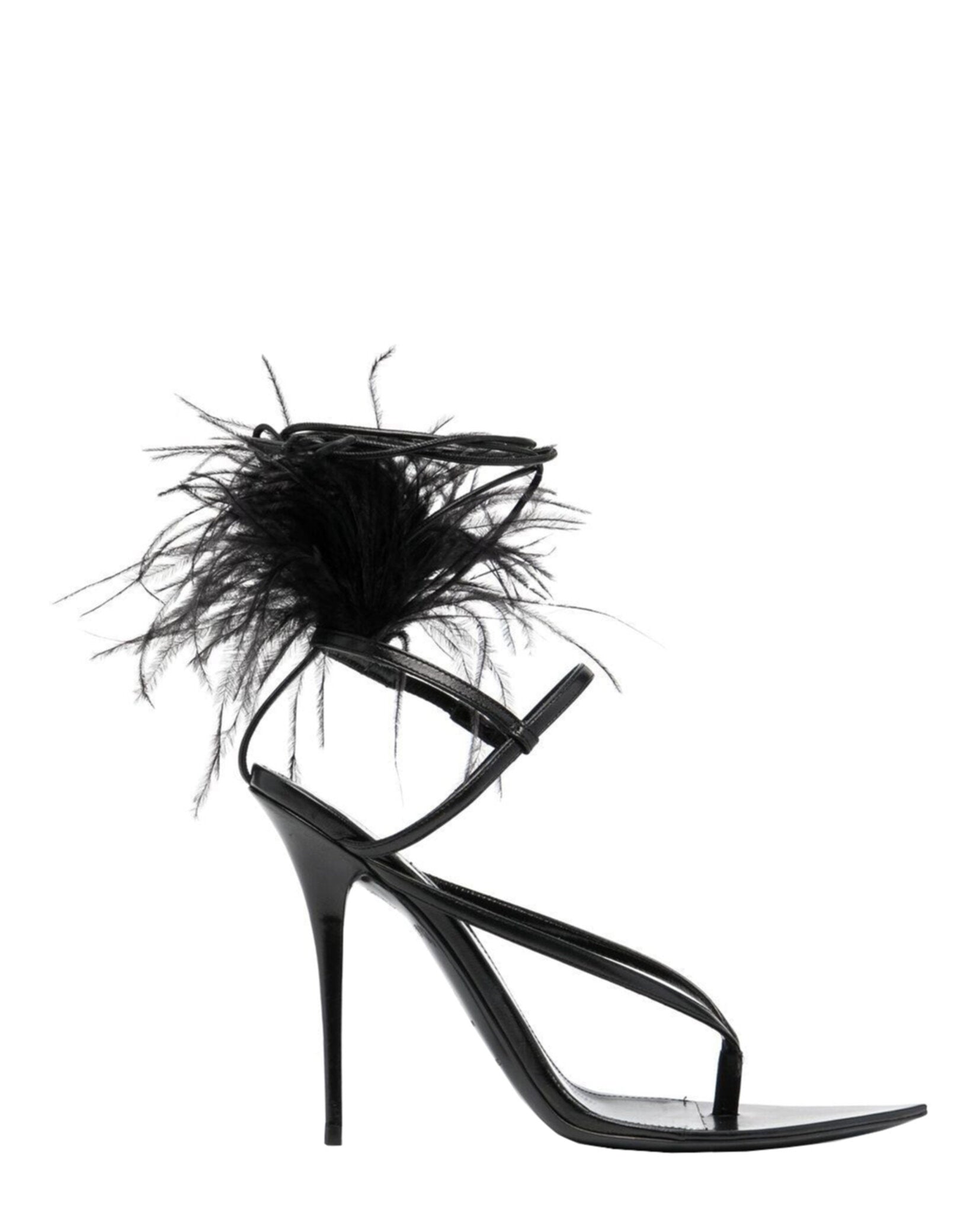 ysl heels feather