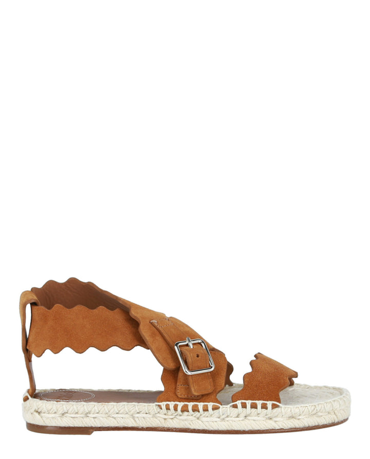 chloe scalloped sandals