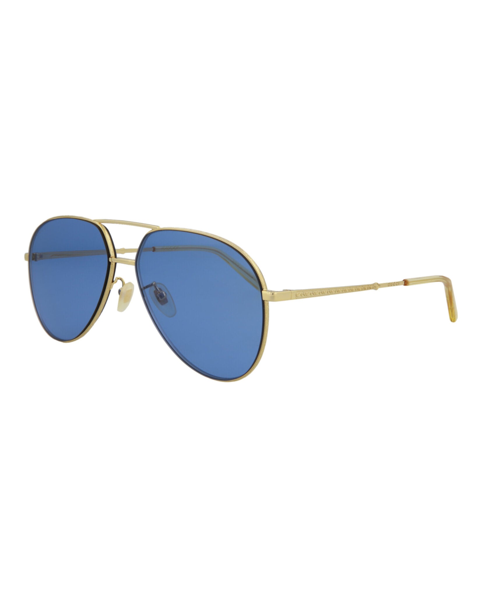 gucci blue and gold sunglasses