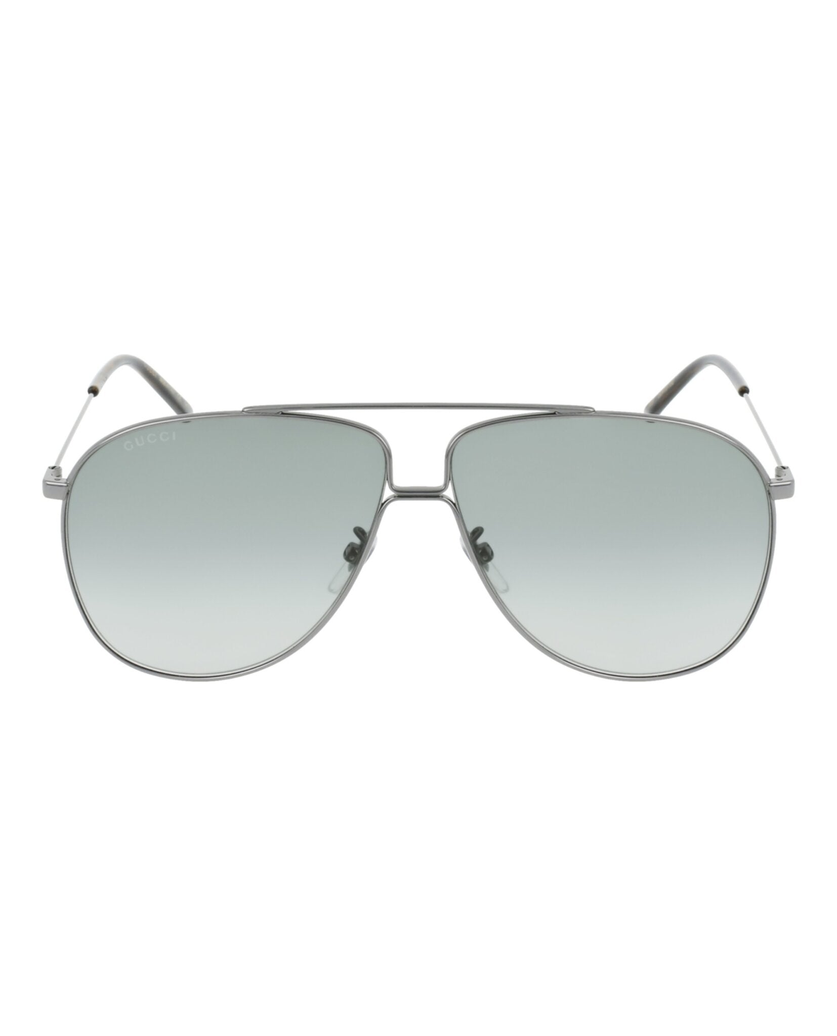 gucci gunmetal aviator sunglasses