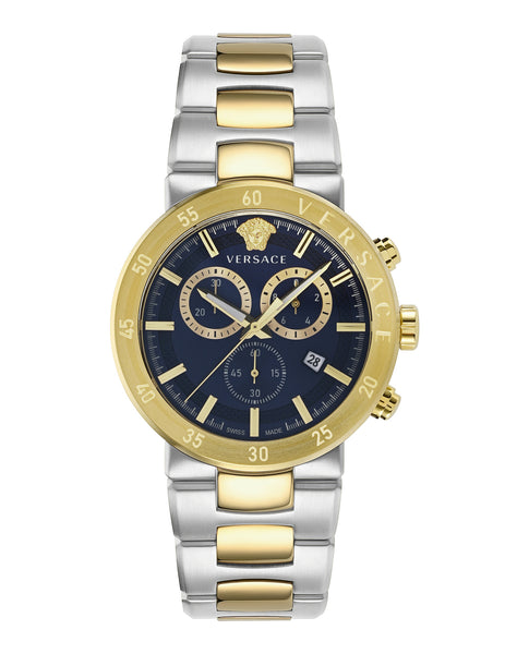 versace black mystique chronograph watch