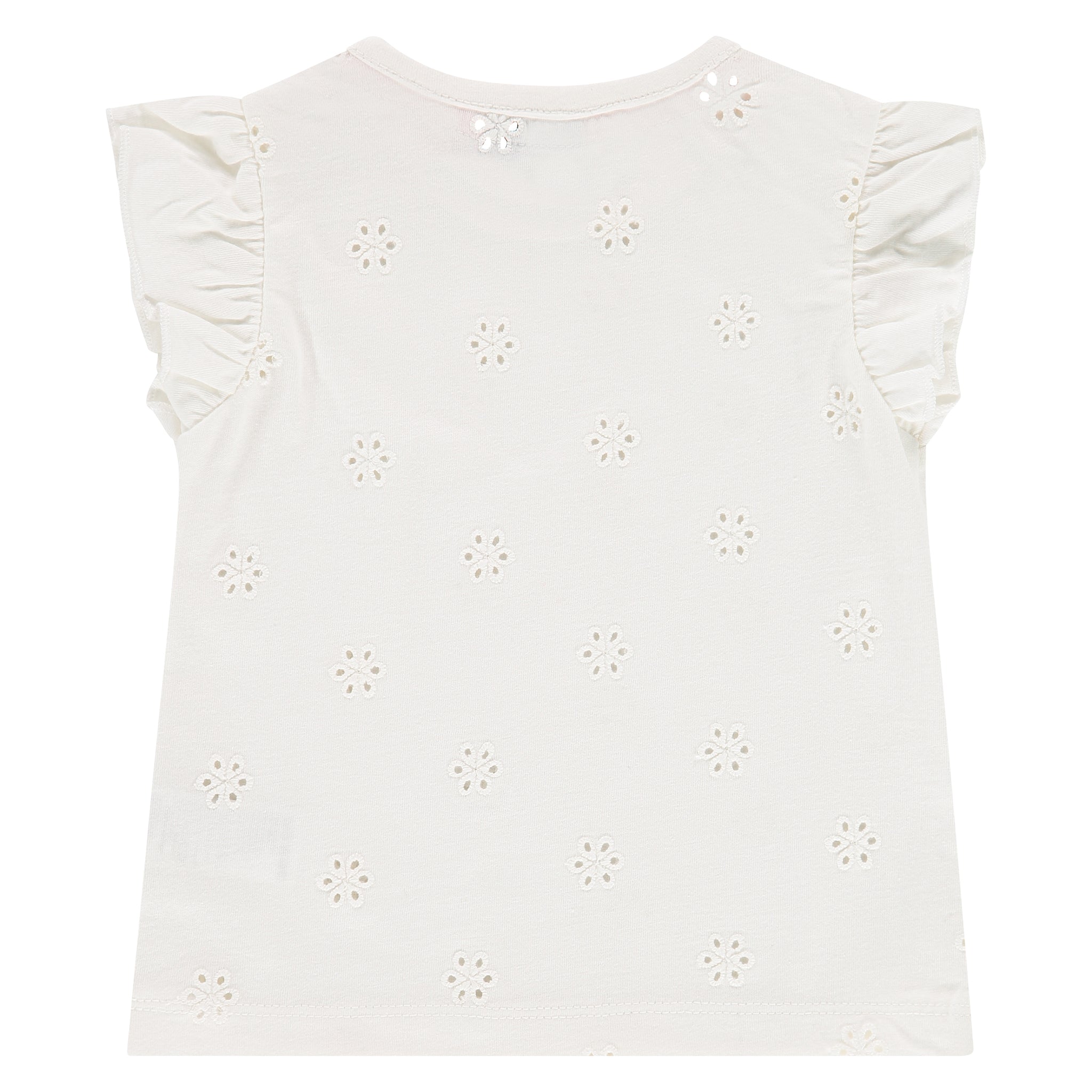 Babyface Girls Eyelet Top - Creme – Bloom Kids Collection