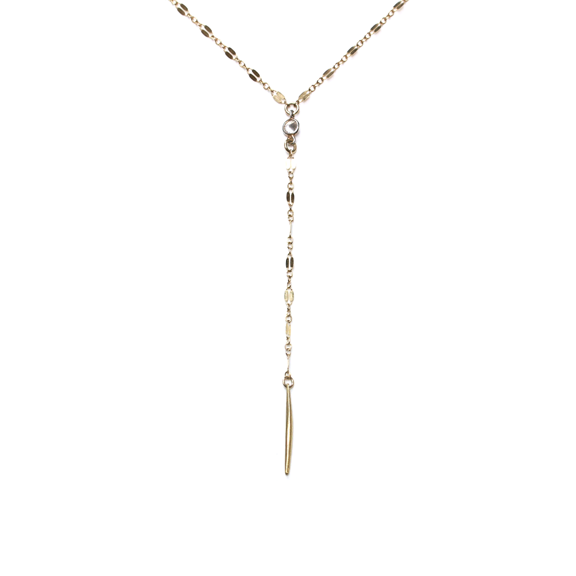 Eva Shimmer Diamond Dagger Necklace