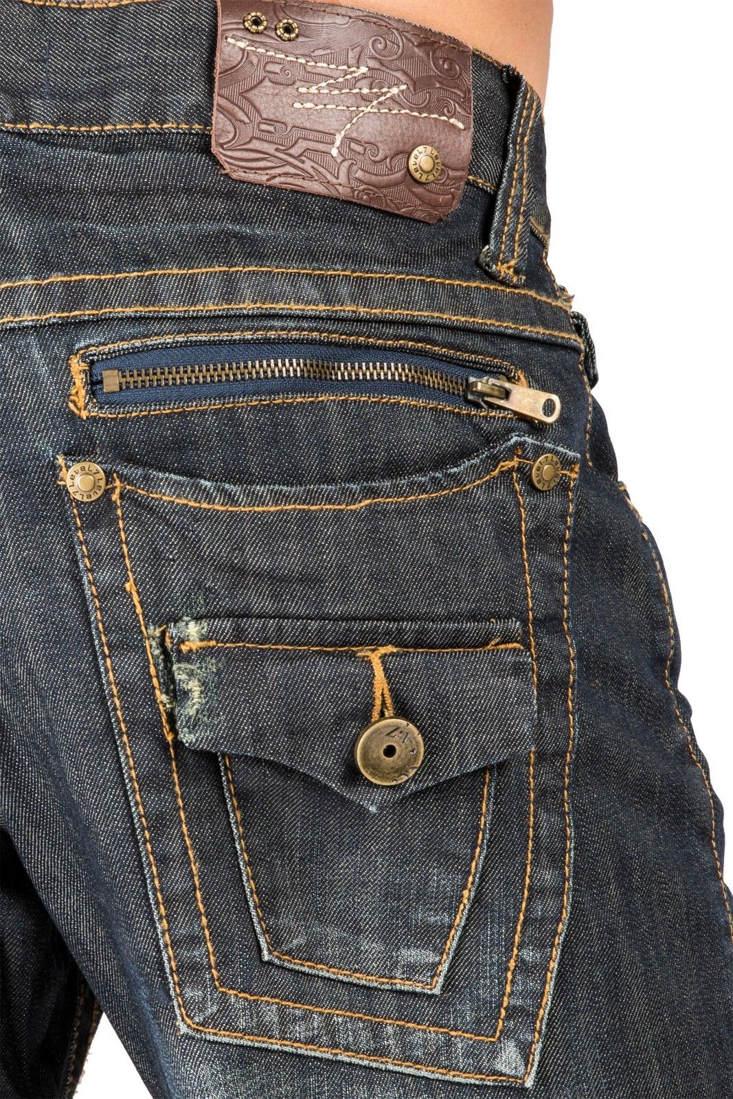 ojo Real reemplazar Level 7 Men's Relaxed Bootcut Dark Vintage Jean Zipper Pockets Premium Denim  – Level 7 Jeans