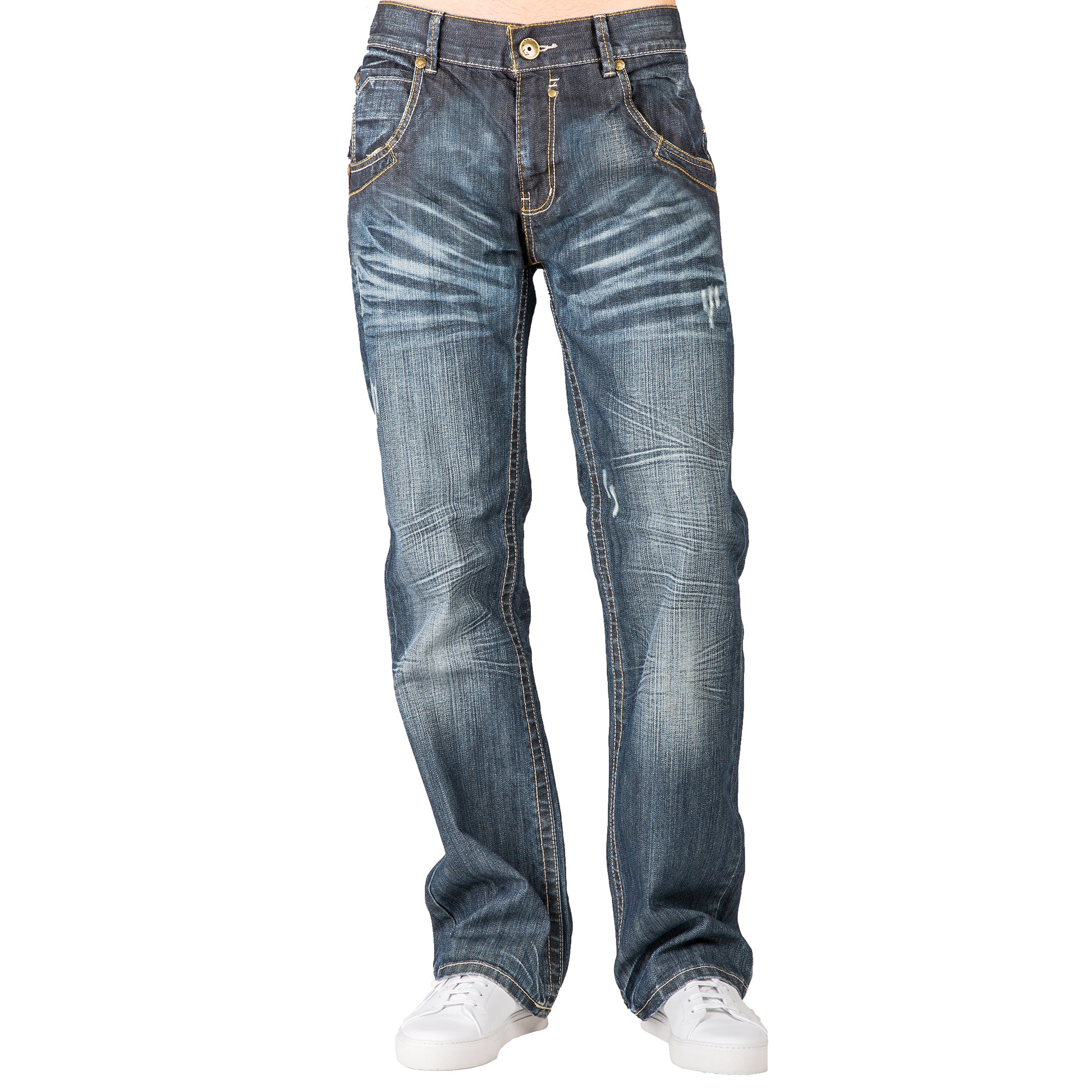 Vamos Embutido regla Level 7 Men's Zipper Utility Pocket Relaxed Bootcut Distressed Jean Premium  Denim – Level 7 Jeans