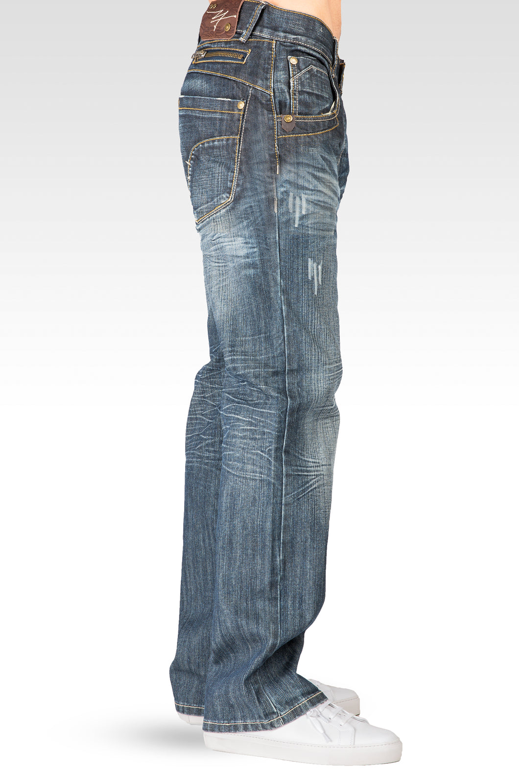 mens bootcut ripped jeans